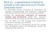 MCA 21 – E-governance Initiative