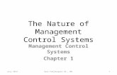 Ch 1 the Nature of Mgt Control Systems