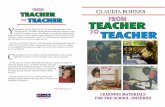 FROM TEACHER TO TEACHER: Learning Materials for Pre-school Children