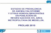 Prevalencia de Anemia Falciforme en Medellín