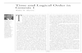 Time and Logical Orer in Genesis 1 - Walter Thorson