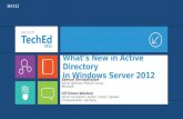 What’s New in Active Directory in Windows Server 2012 Samuel Devasahayam Active Directory Product Group Microsoft Ulf Simon-Weidner Senior Consultant,