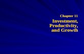 Chapter 11 Investment, Productivity, and Growth. Investment and development Relationship between investment and development The two categories of investment,