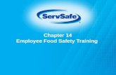 Chapter 14 Employee Food Safety Training. 14-2 Identifying Food Safety Training Needs A food safety training need: Gap between what staff needs to know.