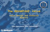 The ADVANTAGE ® Valve Valve Design and Clinical Results “Our Experience, Your Advantage”
