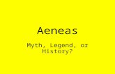 Aeneas Myth, Legend, or History?. Aeneas was a Dardanian prince from north of Troy He helped the Trojans hold off the Greeks for 10 years during the Trojan.