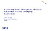 Exploring the Challenges of Financial Education Across Emerging Economies Hope Ewing Director, APCEMEA Visa 1.