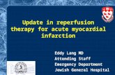 Eddy Lang MD Attending Staff Emergency Department Jewish General Hospital Update in reperfusion therapy for acute myocardial infarction.