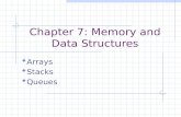 Chapter 7: Memory and Data Structures Arrays Stacks Queues.