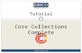 Tutorial support.ebsco.com Core Collections Complete.