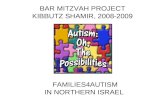 BAR MITZVAH PROJECT KIBBUTZ SHAMIR, 2008-2009 FAMILIES4AUTISM IN NORTHERN ISRAEL.