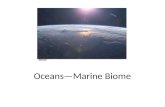 Oceans—Marine Biome. Oceans cover 70% of Earth Largest carbon sink Five Oceans.