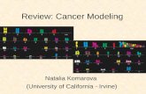 Natalia Komarova (University of California - Irvine) Review: Cancer Modeling.