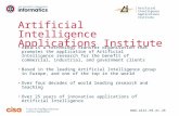 Artificial Intelligence Applications Institute Artificial Intelligence Applications Institute AIAI is a technology transfer organisation that promotes