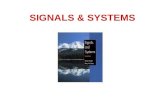 SIGNALS & SYSTEMS. Contents of the Lecture Signal & System? Time-domain representation of LTI system Fourier transform and its application Z transform.