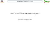 PHOS offline status report Dmitri Peressounko ALICE offline week, 15.11.2010.