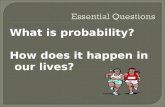 What is probability? How does it happen in our lives?