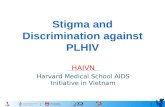 1 Stigma and Discrimination against PLHIV HAIVN Harvard Medical School AIDS Initiative in Vietnam.