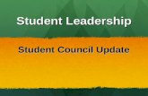 Student Leadership Student Council Update Student Council Update.