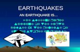 EARTHQUAKES AN EARTHQUAKE IS… The sudden, rapid shaking of the earth caused by the release of energy stored in rocks.