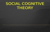 Social cognitive theory is acquiring symbolic representations through observation.  Learning through imitation of observed behaviour.
