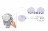 FORENSICS Cabanto, Ecat, Talampas, Vocal, Beleran, Mina IV-Gluon.