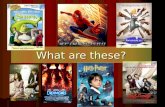 What are these?. Movies! What is your favourite kind of movie? HorrorHorror? RomanceRomance? ComedyComedy? Can you think of examples of these kinds of.
