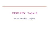 CISC 235: Topic 9 Introduction to Graphs. CISC 235 Topic 92 Outline Graph Definition Terminology Representations Traversals.