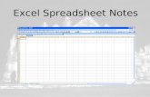 Excel Spreadsheet Notes. What is a Spreadsheet? Columns and rows of data.
