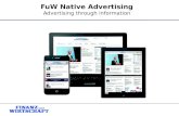 FuW Native Advertising Advertising through information.