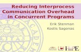 Reducing Interprocess Communication Overhead in Concurrent Programs Erik Stenman Kostis Sagonas.