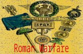 Roman Warfare. Roman Legion Sandals were studded and were very intimidating when marching on Roman Roads Body Armor was layered and made of metal.