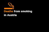 Deaths from smoking in Austria. Deaths from smoking in Austria Particular emphasis is given to the number of deaths in middle age (defined as ages 35.