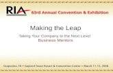 Making the Leap Taking Your Company to the Next Level Business Mentors.