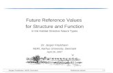Jesper Fredshavn, NERI, DenmarkReference values /..1 Future Reference Values for Structure and Function in the Habitat Directive Nature Types Dr. Jesper.