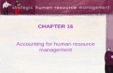 CHAPTER 16 Accounting for human resource management.
