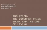 INFLATION- THE CONSUMER PRICE INDEX AND THE COST OF LIVING Principles of Macroeconomics Lecture 5.