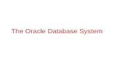 The Oracle Database System. Connecting to the Database At the command line prompt, write: sqlplus login/password@stud.cs In the beginning your password.