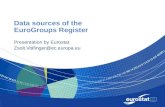 Data sources of the EuroGroups Register Presentation by Eurostat Zsolt.Volfinger@ec.europa.eu.