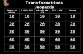 Transformations Jeopardy Shapes in Motion I LOVE GEO!Vikings are 4-0MIZ - ZOUReview 10 20 30 40 50.
