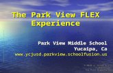 © 2010 J. Litel & J. Malatesta The FLEX Experience The Park View FLEX Experience Park View Middle School Yucaipa, Ca .