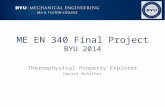 ME EN 340 Final Project BYU 2014 Thermophysical Property Explorer Daniel McArthur.