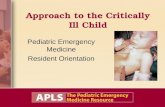 Approach to the Critically Ill Child Pediatric Emergency Medicine Resident Orientation.