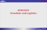 1 David Schultz DCS@SLAC.Stanford.edu 1 ASW2010 Schedule and Logistics.