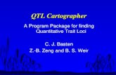 QTL Cartographer A Program Package for finding Quantitative Trait Loci C. J. Basten Z.-B. Zeng and B. S. Weir.