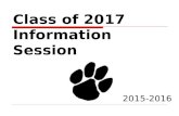 Class of 2017 Information Session 2015-2016. Who is your counselor? Our counselors serve students based upon the first letter of a student’s last name.