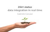 Diirt status data integration in real time Gabriele Carcassi.