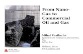 From Nano-Gas to Commercial Oil and Gas Mihai Vasilache Special Core Analysis Laboratories, Inc. SCAL, Inc. Midland, Texas .