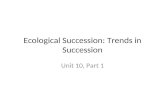Ecological Succession: Trends in Succession Unit 10, Part 1.