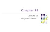 Chapter 28 Lecture 26 Magnetic Fields: I. Magnetic Poles Every magnet, regardless of its shape, has two poles Called north and south poles Poles exert.